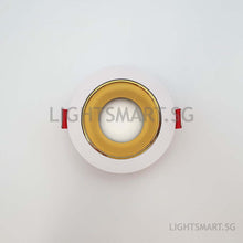 Load image into Gallery viewer, LEBER Recessed Spotlight GU10/Module - White/Gloss Gold Round
