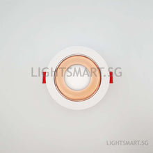 Load image into Gallery viewer, LEBER Recessed Spotlight GU10/Module - White/Gloss Rose Gold Round
