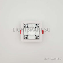 Load image into Gallery viewer, LEBER Recessed Spotlight GU10/Module - White/Gloss Silver Square

