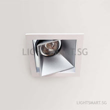 Load image into Gallery viewer, LEBER Recessed Spotlight GU10/Module - White/Matt Silver Square
